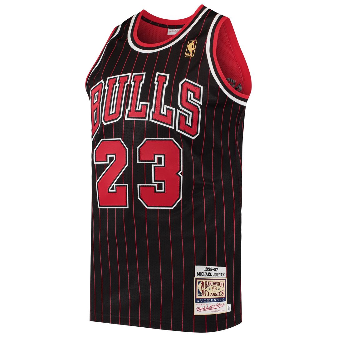 Chicago Bulls Michael Jordan Mitchell & Ness 1996/97 Hardwood Classics Authentic Jersey - Black