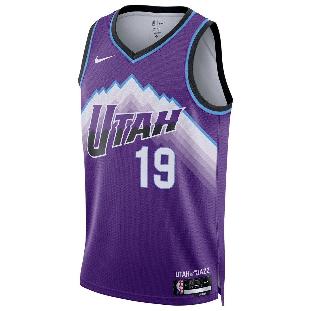 Utah Jazz Ace Bailey Nike Unisex Swingman Jersey - Icon Edition - Purple
