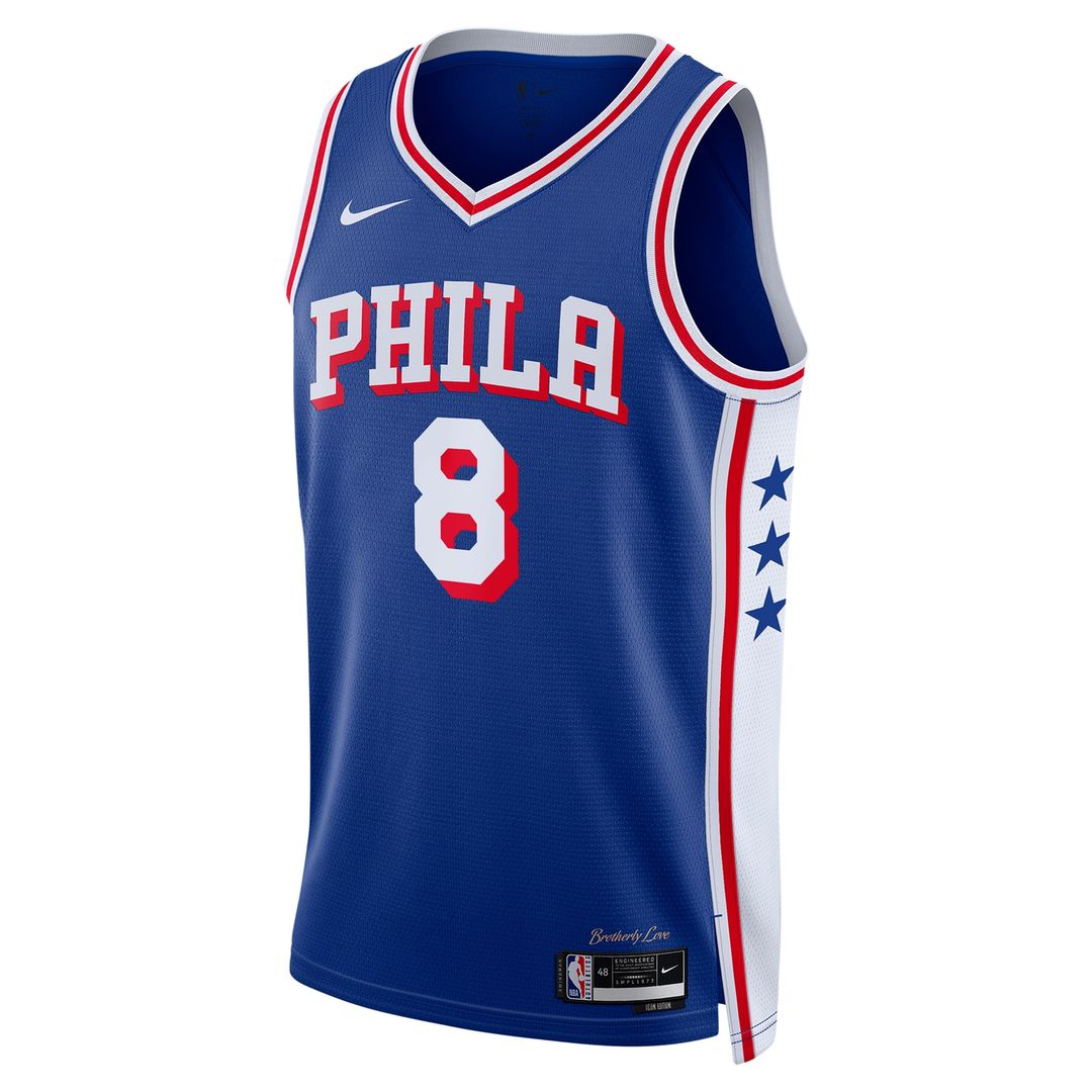 Philadelphia 76ers Paul George Nike Unisex 2024 Offseason Addition Nike Swingman Jersey - Royal