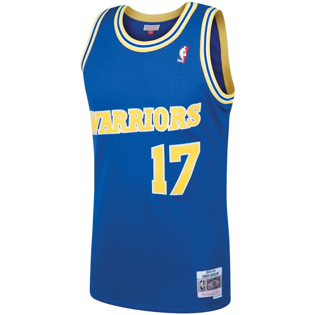 Golden State Warriors Chris Mullin Mitchell & Ness 1993/94 Hardwood Classics Swingman Jersey - Royal