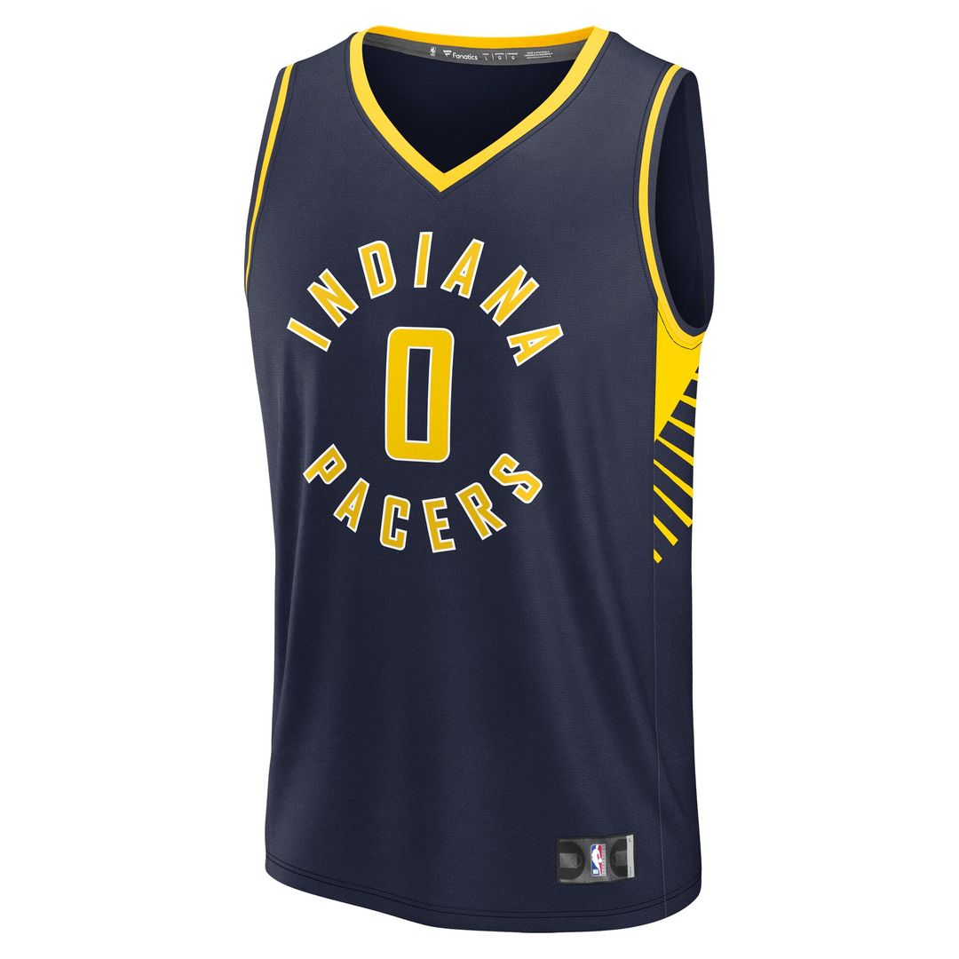 Indiana Pacers Tyrese Haliburton Fanatics Youth Fast Break Replica Player Jersey - Icon Edition - Navy