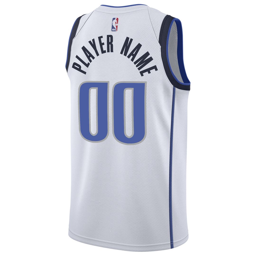 Dallas Mavericks Nike 2020/21 Swingman Custom Jersey - Association Edition - White