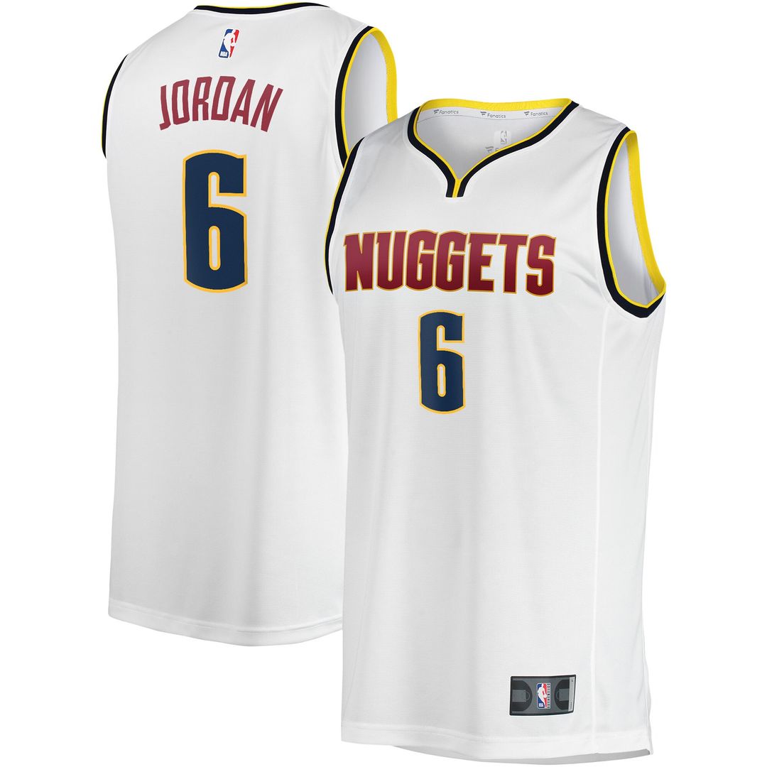 Denver Nuggets DeAndre Jordan Fanatics Fast Break Player Jersey - Association Edition - White