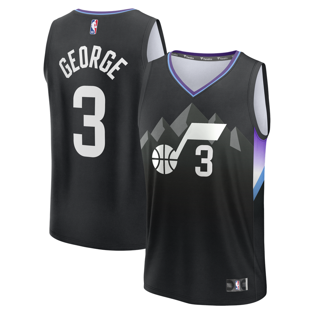 Utah Jazz Keyonte George Fanatics Fast Break Replica Jersey - Statement Edition - Black