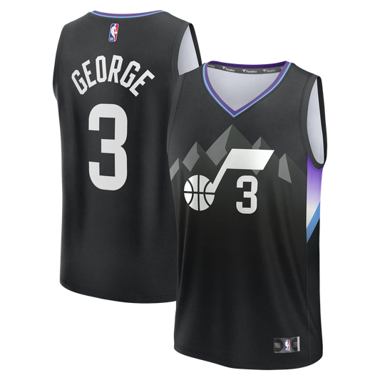 Utah Jazz Keyonte George Fanatics Fast Break Replica Jersey - Statement Edition - Black