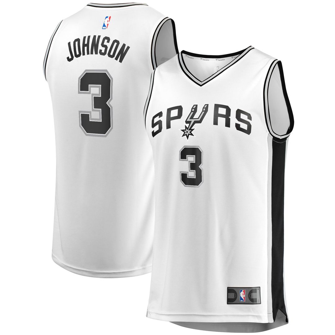 San Antonio Spurs Keldon Johnson Fanatics Fast Break Association Jersey - White