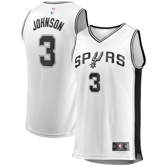 San Antonio Spurs Keldon Johnson Fanatics Fast Break Association Jersey - White