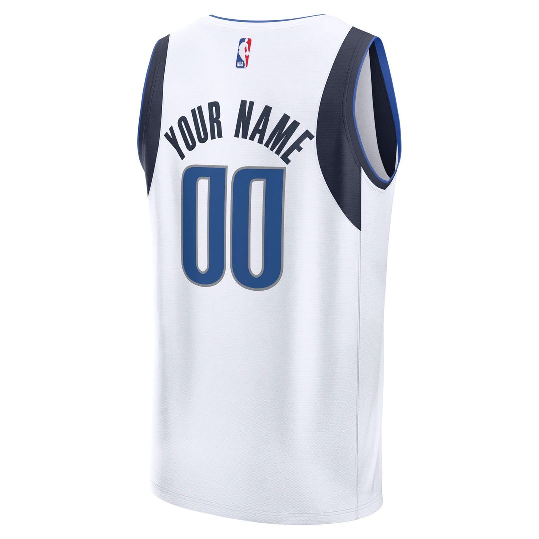 Dallas Mavericks Fanatics Fast Break Custom Jersey - Icon Edition - Blue
