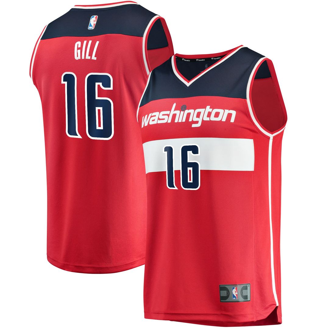 Washington Wizards Anthony Gill Fanatics Fast Break Replica Jersey - Icon Edition - Red