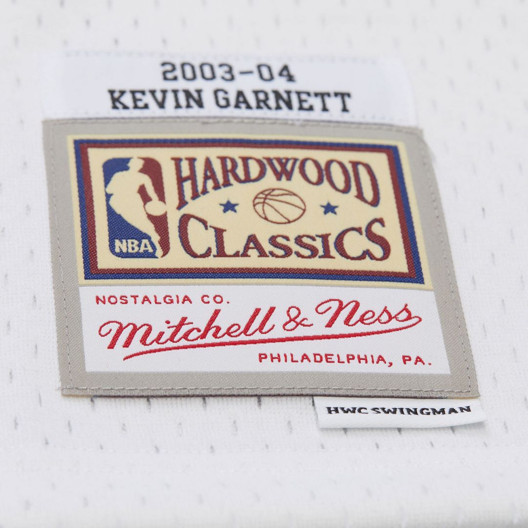 Minnesota Timberwolves Kevin Garnett Mitchell & Ness Hardwood Classics Swingman Jersey - White