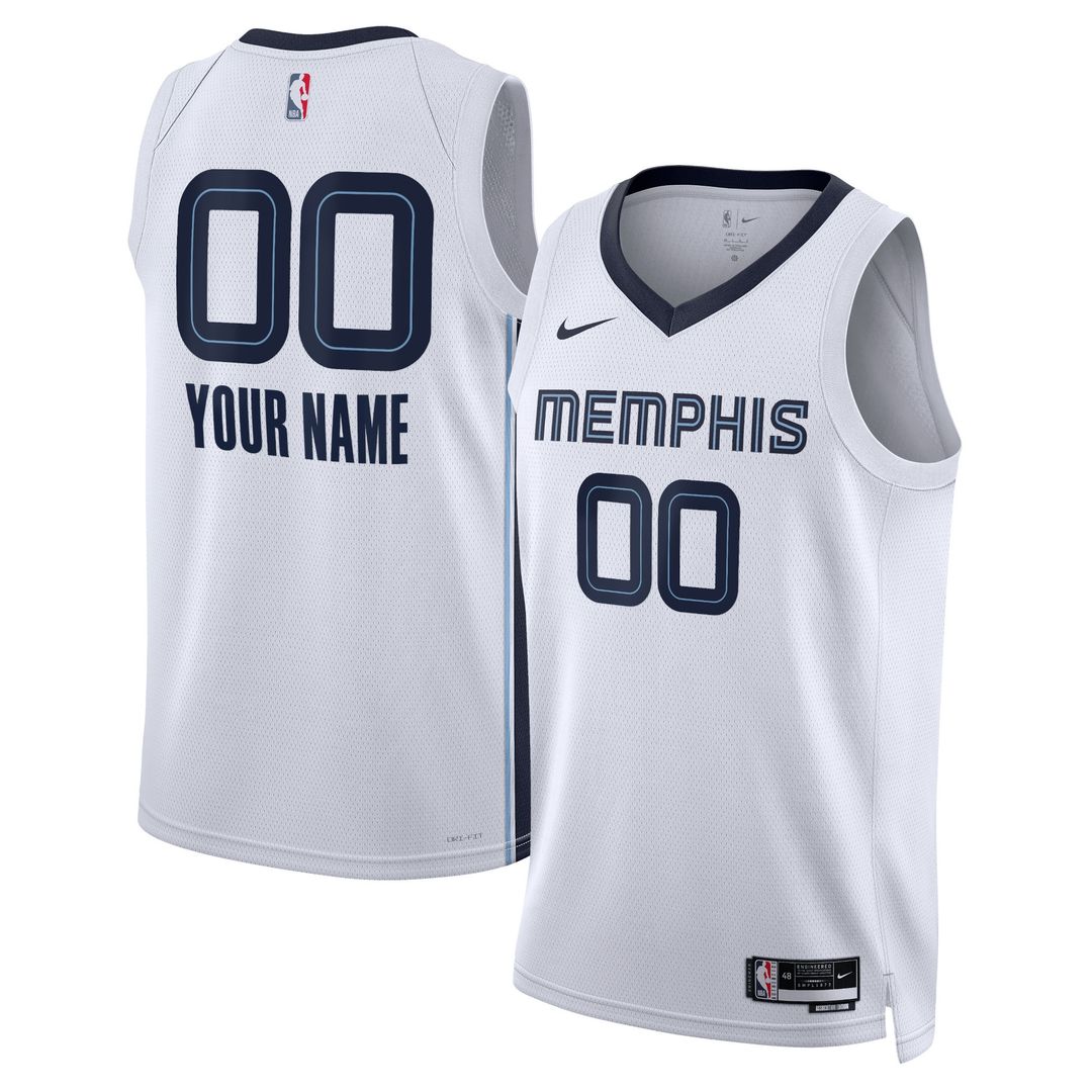 Memphis Grizzlies Nike Unisex Swingman Custom Jersey - Navy - Icon Edition