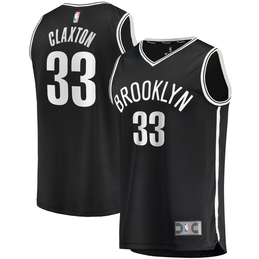 Brooklyn Nets Nicolas Claxton Fanatics Fast Break Replica Jersey - Icon Edition - Black