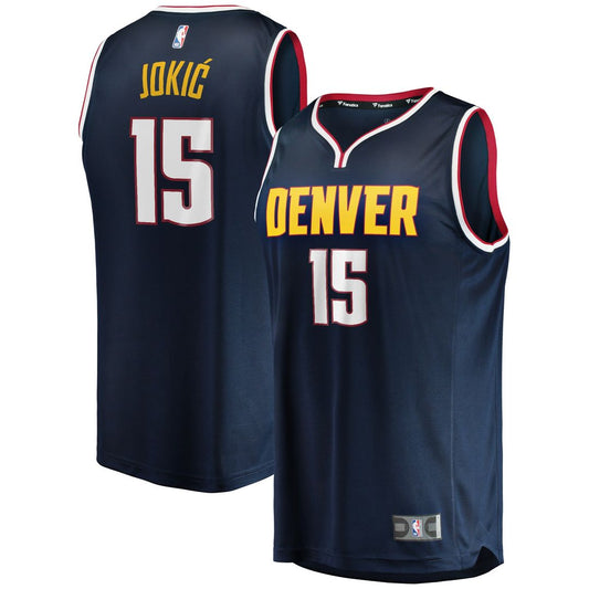 Denver Nuggets Nikola Jokic Fanatics Fast Break Player Jersey - Icon Edition - Navy