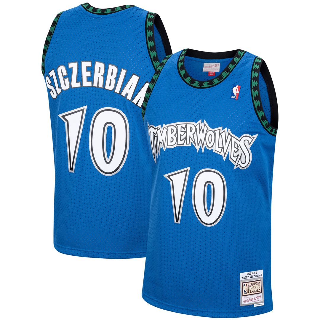 Minnesota Timberwolves Wally Szczerbiak Mitchell & Ness 2003/04 Hardwood Classics Swingman Jersey - Blue