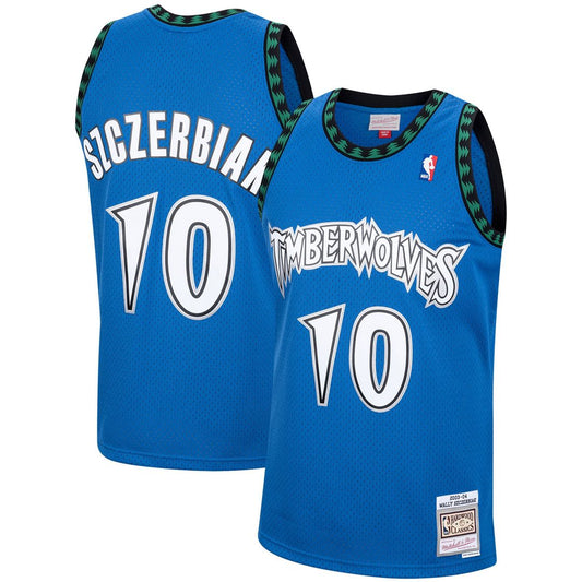 Minnesota Timberwolves Wally Szczerbiak Mitchell & Ness 2003/04 Hardwood Classics Swingman Jersey - Blue
