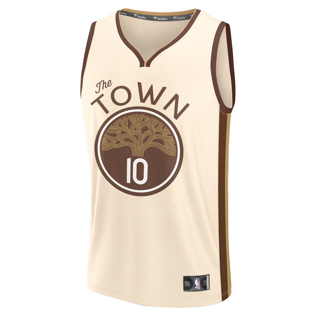 Golden State Warriors Jimmy Butler III Fanatics Youth 2025/26 City Edition Fast Break Jersey - Tan