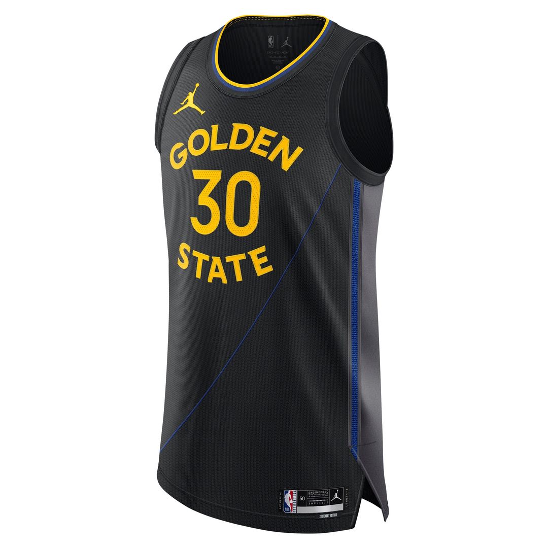 Golden State Warriors Stephen Curry Jordan Brand 2024/25 Authentic Jersey - Statement Edition - Black
