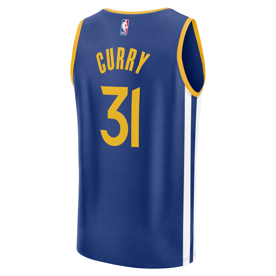 Golden State Warriors Seth Curry Fanatics Fast Break Replica Jersey - Blue - Icon Edition