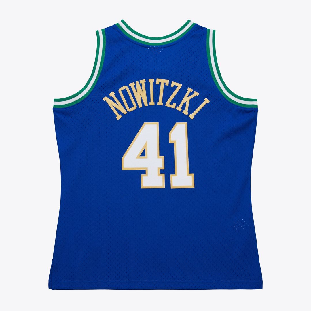 Dallas Mavericks Dirk Nowitzki 1998 Swingman Jersey - Royal