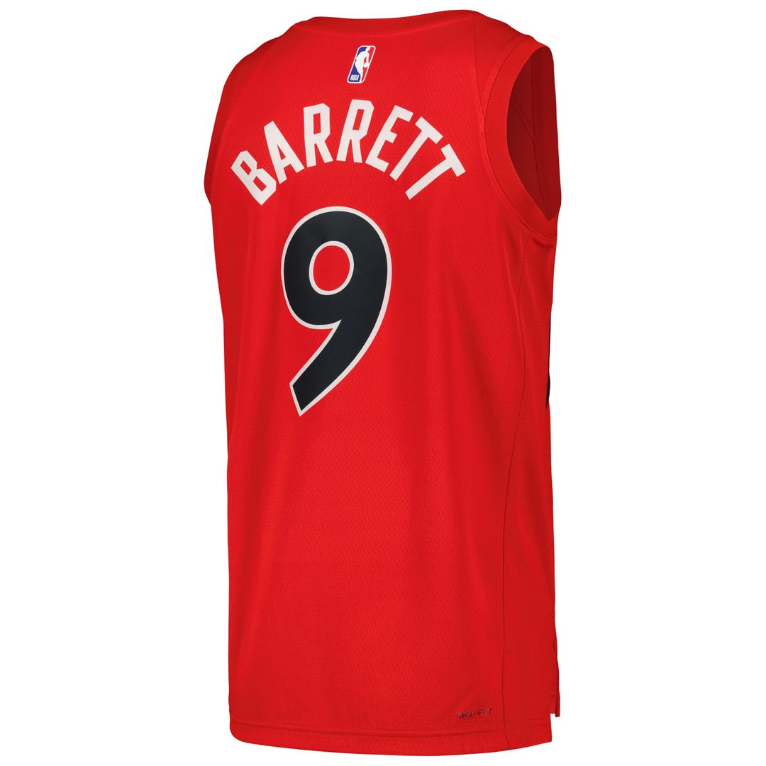 Toronto Raptors RJ Barrett Nike Unisex Swingman Player Jersey - Icon Edition - Red