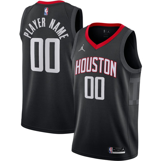 Houston Rockets Jordan Brand Swingman Custom Jersey - Statement Edition - Black
