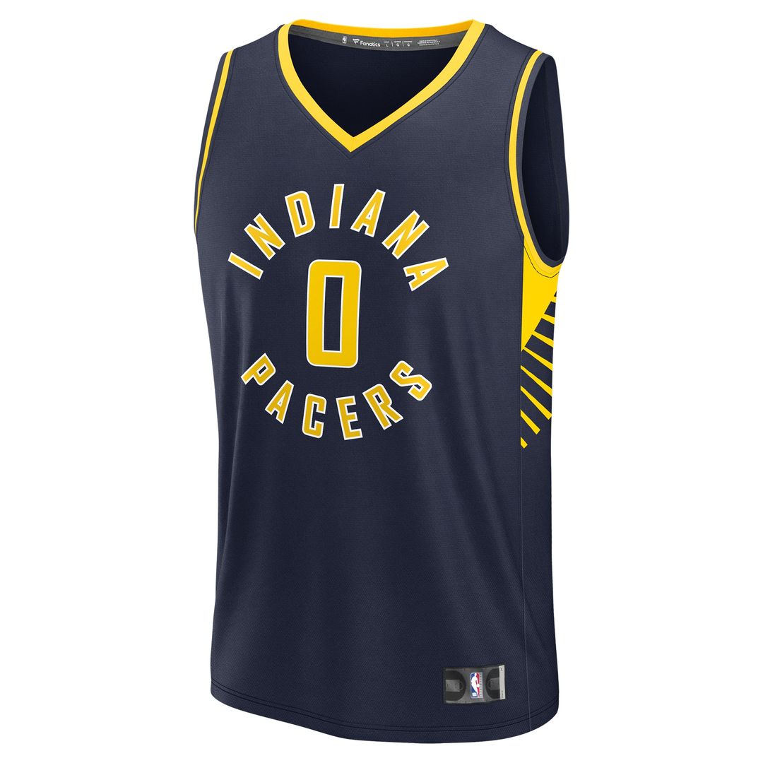 Indiana Pacers Tyrese Haliburton Fanatics Fast Break Replica Jersey - Icon Edition - Navy