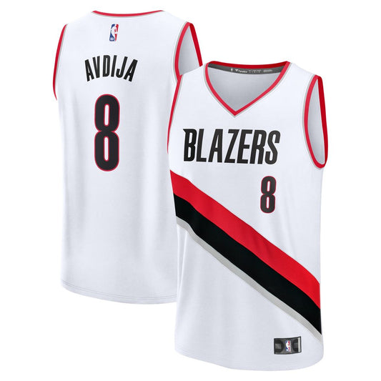 Portland Trail Blazers Deni Avdija Fanatics Fast Break Replica Player Jersey - Association Edition - White