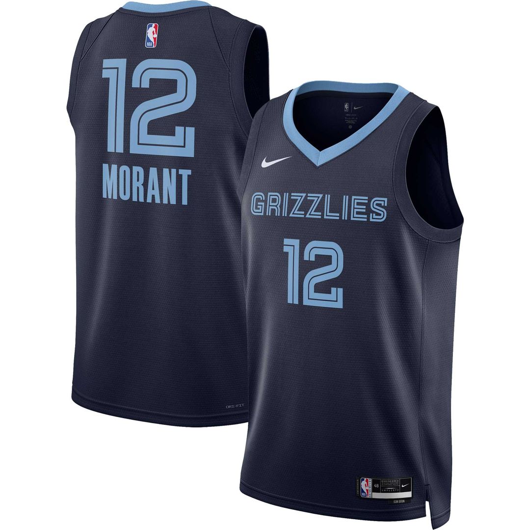 Memphis Grizzlies Ja Morant Nike Unisex Swingman Jersey - Icon Edition - Navy