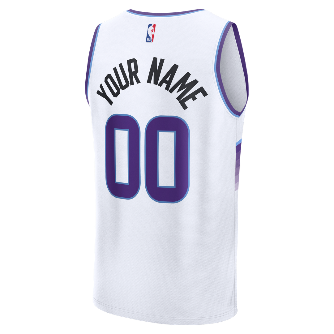Utah Jazz Fanatics Youth Fast Break Replica Custom Jersey - Association Edition