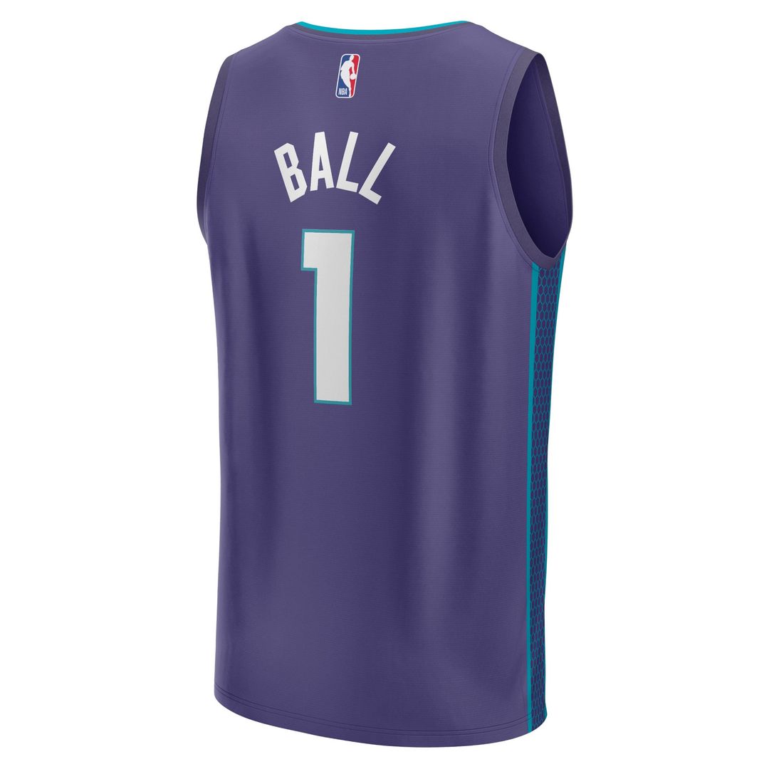 Charlotte Hornets LaMelo Ball Fanatics Fast Break Replica Player Jersey - Statement Edition - Purple