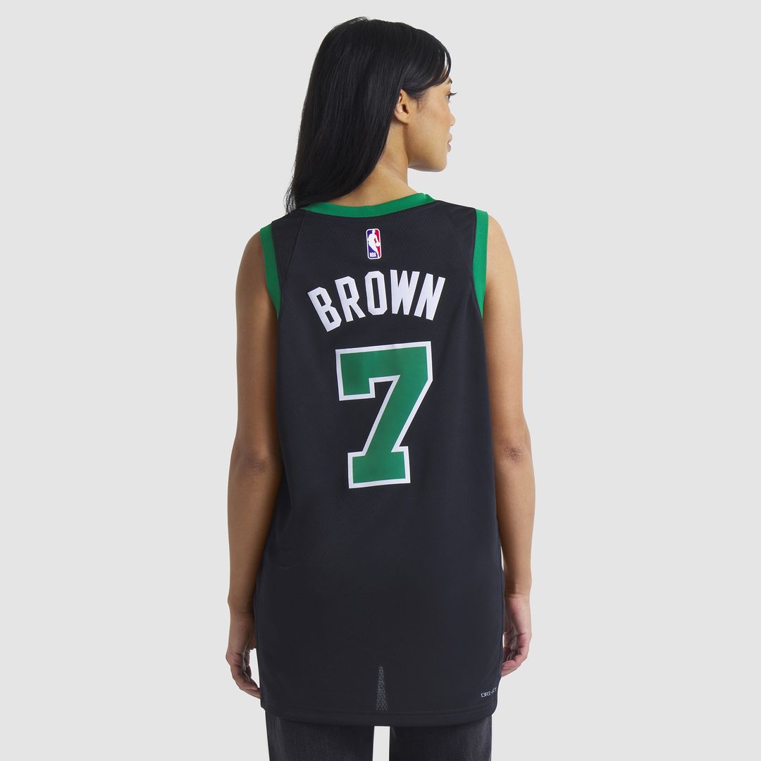 Boston Celtics Jaylen Brown Jordan Brand Unisex Swingman Jersey - Statement Edition - Black