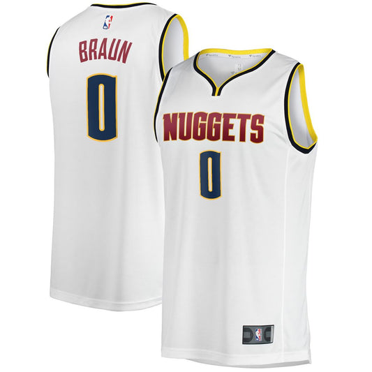 Denver Nuggets Christian Braun Fanatics Fast Break Player Jersey - Association Edition - White