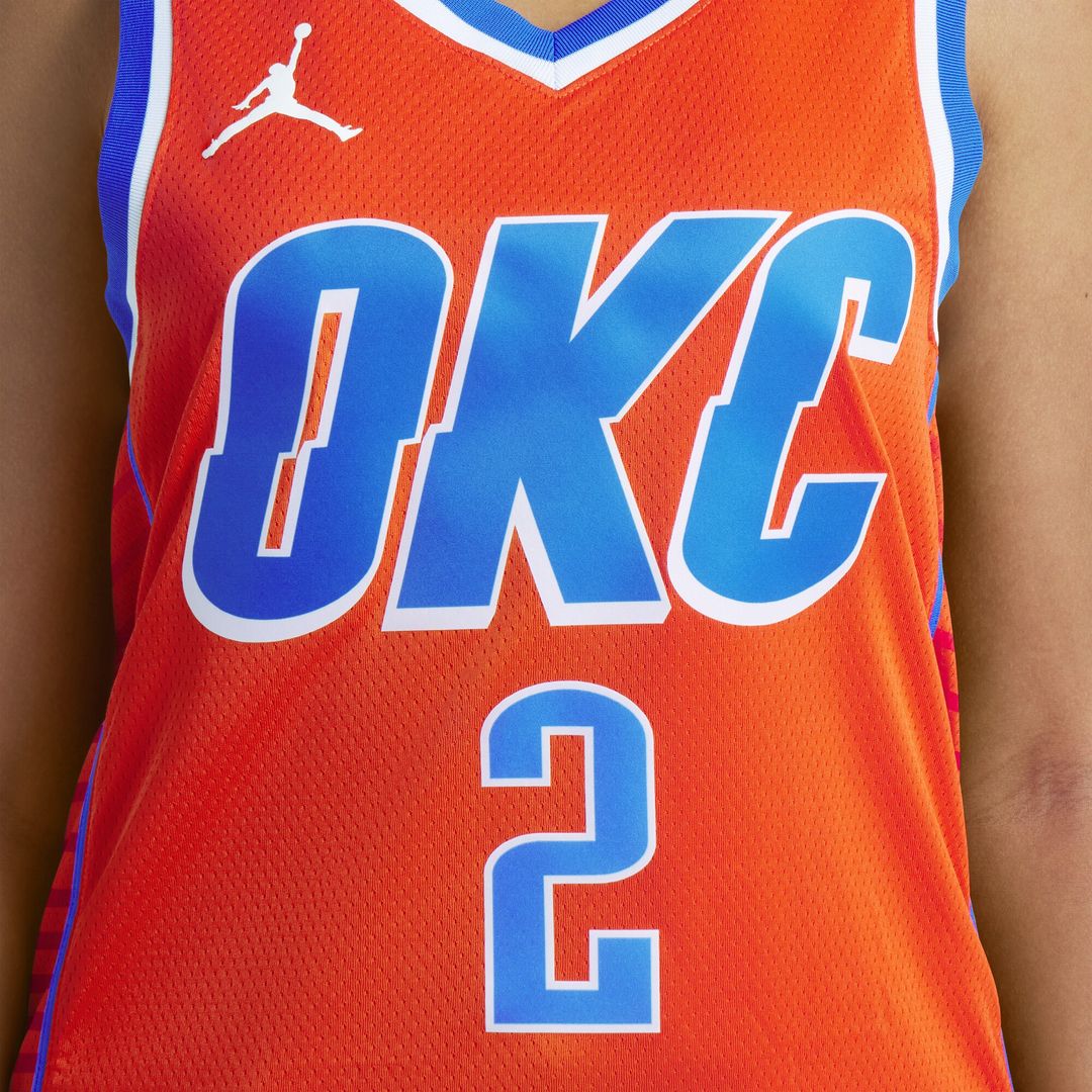 Oklahoma City Thunder Shai Gilgeous - Alexander Jordan Brand Unisex Swingman Jersey - Statement Edition - Orange