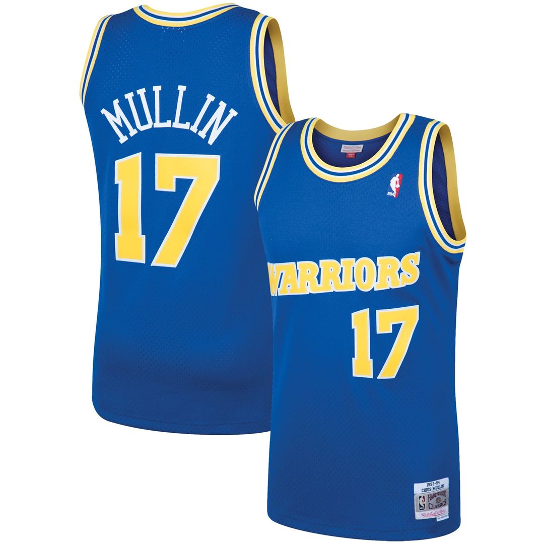 Golden State Warriors Chris Mullin Mitchell & Ness 1993/94 Hardwood Classics Swingman Jersey - Royal