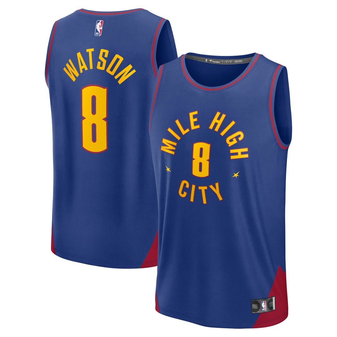 Denver Nuggets Peyton Watson Fanatics Fast Break Replica Player Jersey - Statement Edition - Blue