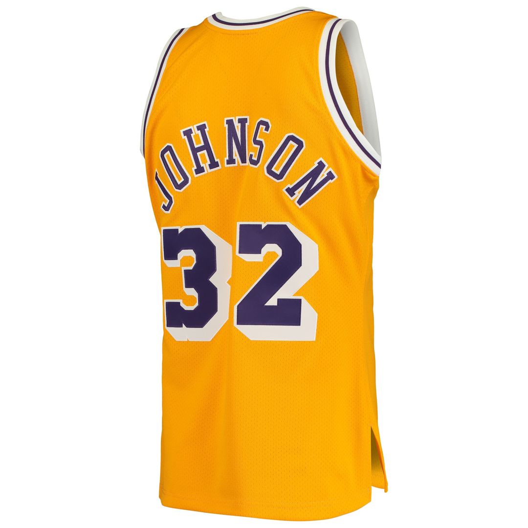 Los Angeles Lakers Magic Johnson Mitchell & Ness 1984/85 Hardwood Classics Authentic Jersey - Gold