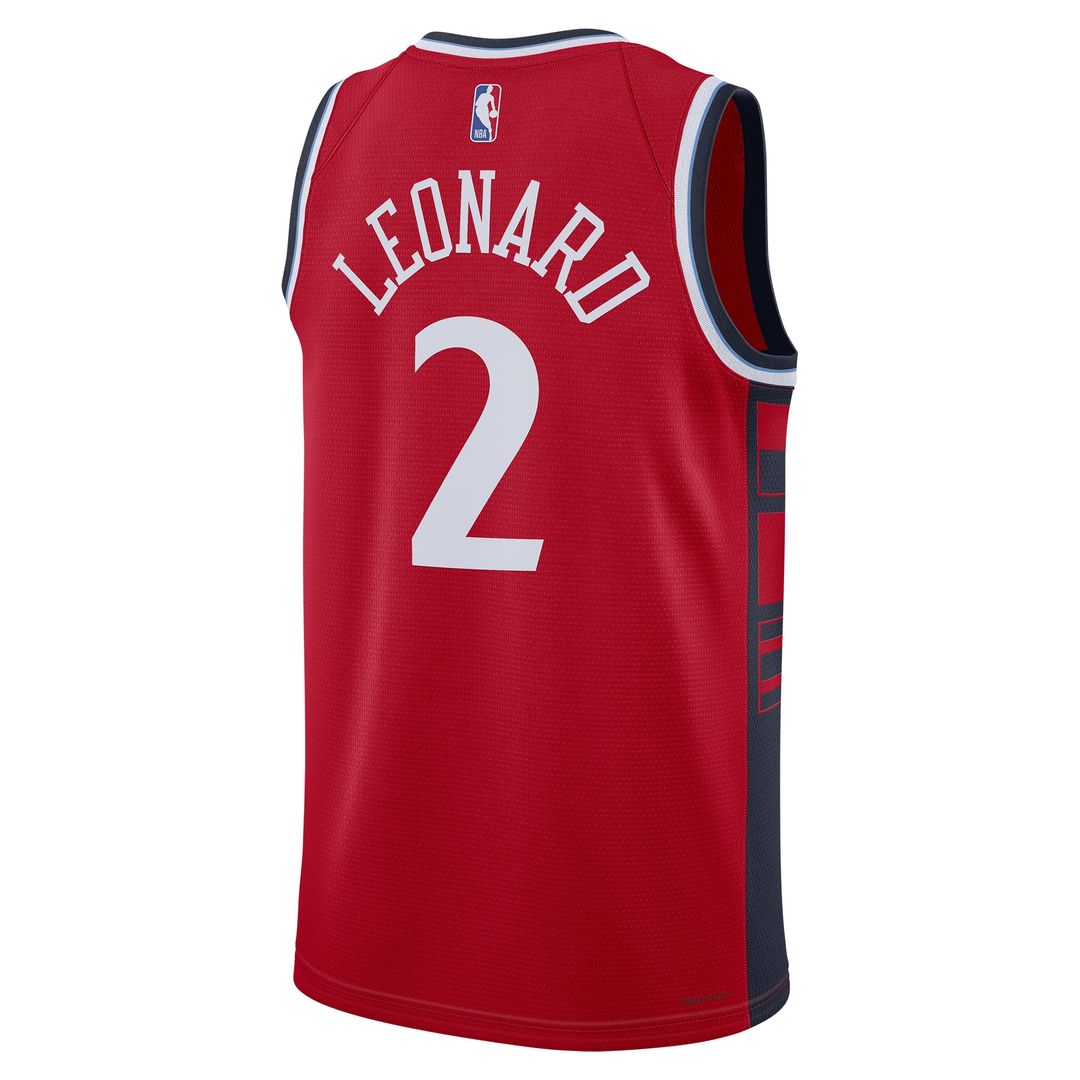LA Clippers Kawhi Leonard Jordan Brand Unisex 2024/25 Swingman Jersey - Statement Edition - Red
