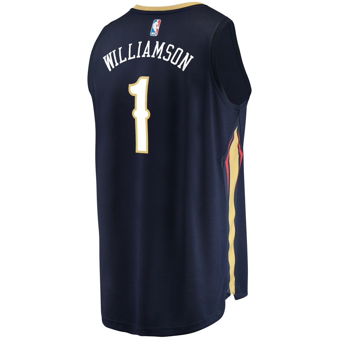 New Orleans Pelicans Zion Williamson Fanatics Youth Replica Fast Break Jersey Navy - Icon Edition