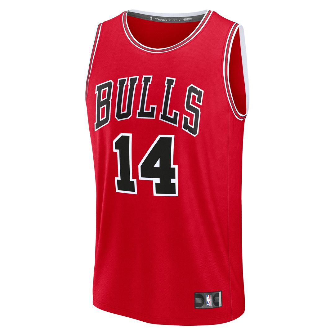 Chicago Bulls Matas Buzelis Fanatics Youth Fast Break Replica Player Jersey - Icon Edition - Red