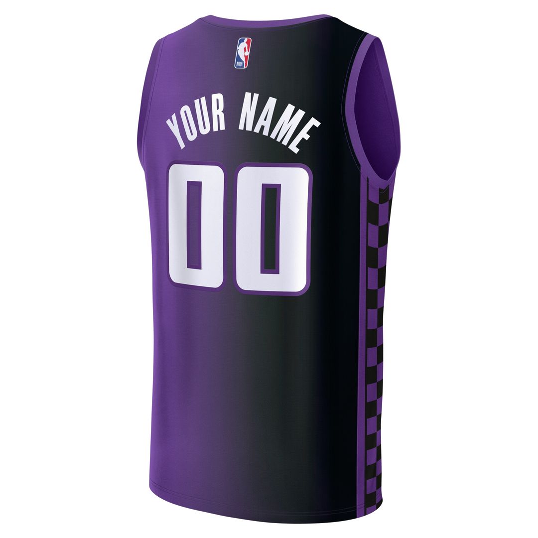 Sacramento Kings Fanatics Youth Fast Break Custom Replica Jersey - Purple - Statement Edition