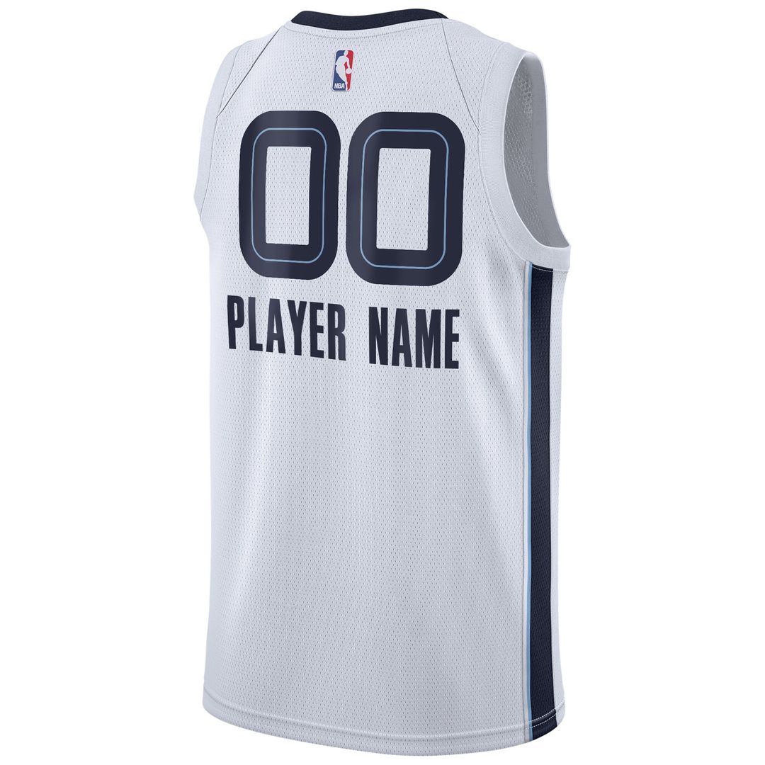 Memphis Grizzlies Nike 2020/21 Swingman Custom Jersey - Association Edition - White