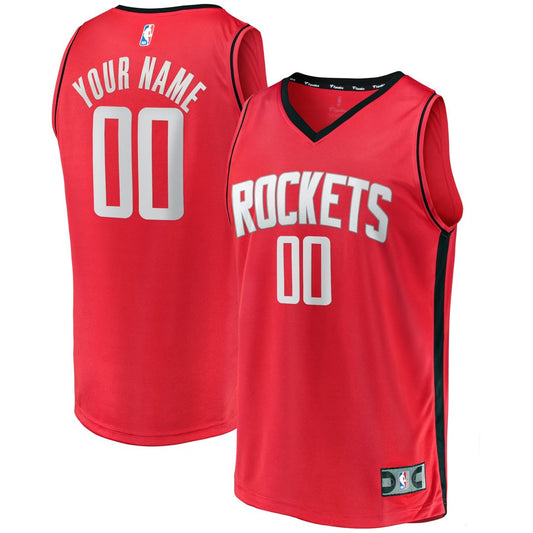 Houston Rockets Fanatics Fast Break Custom Replica Jersey - Icon Edition - Red