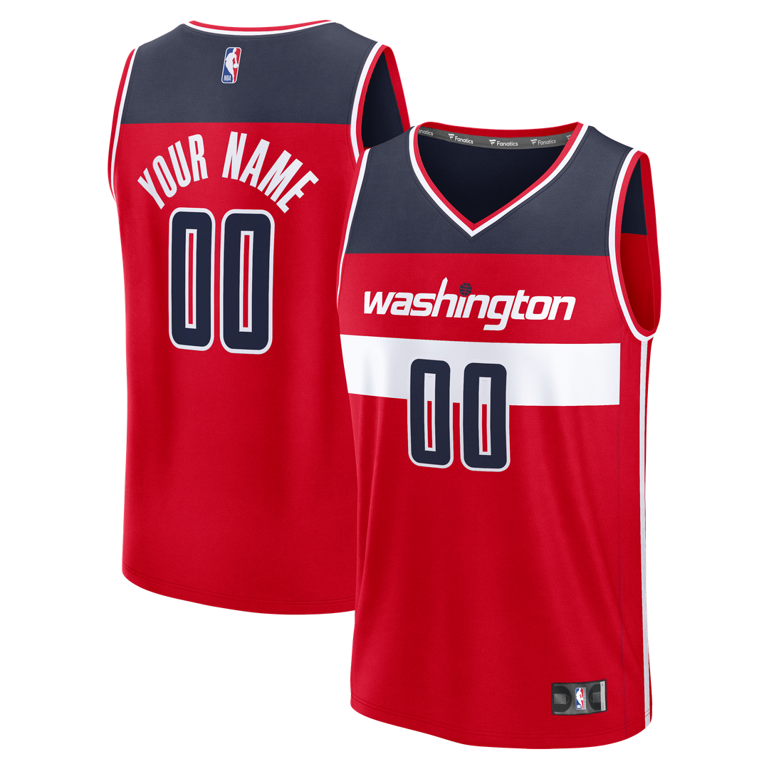Washington Wizards Fanatics Fast Break Custom Jersey - Red - Icon Edition