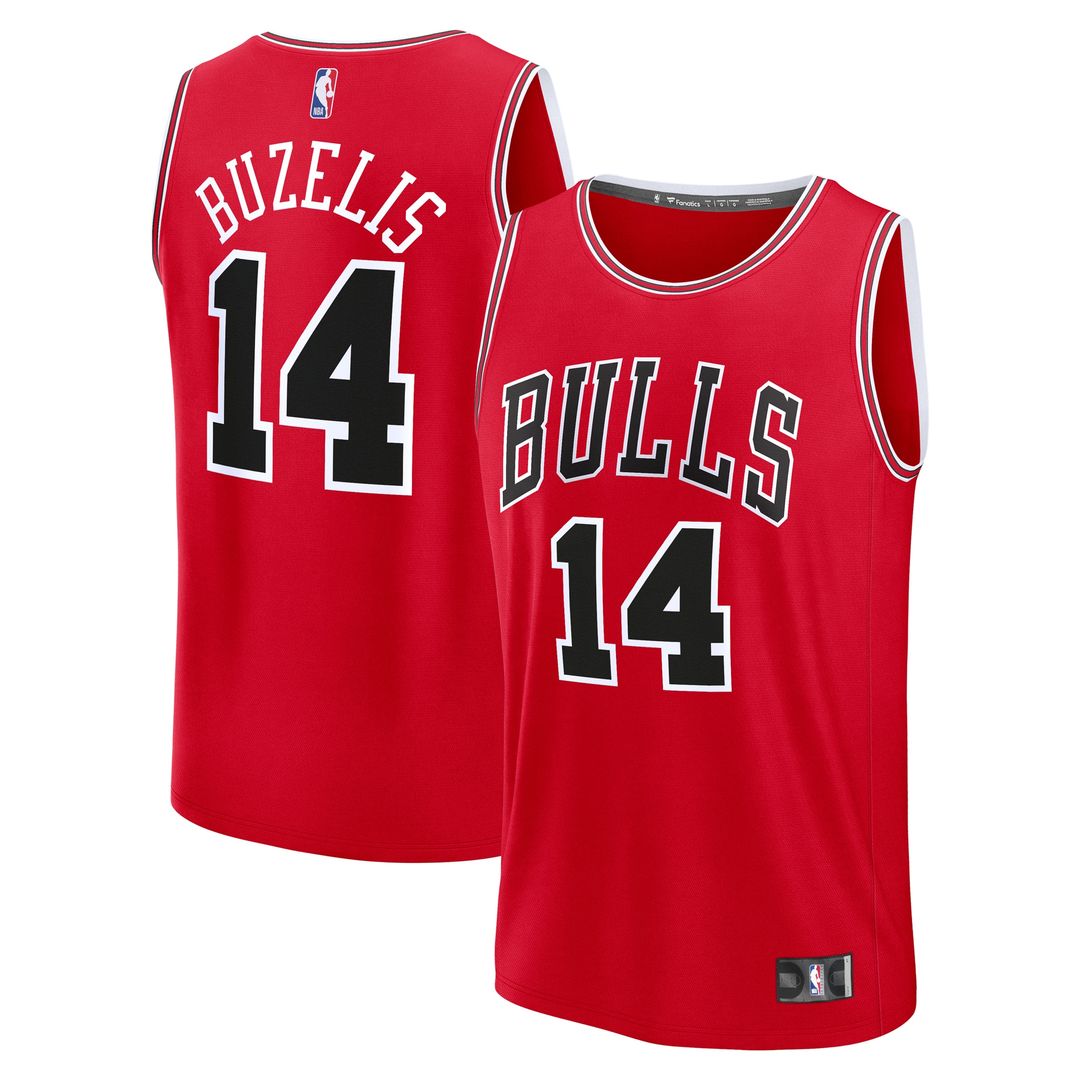 Chicago Bulls Matas Buzelis Fanatics Youth Fast Break Replica Player Jersey - Icon Edition - Red