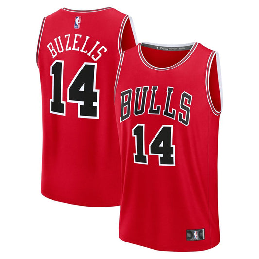 Chicago Bulls Matas Buzelis Fanatics Youth Fast Break Replica Player Jersey - Icon Edition - Red