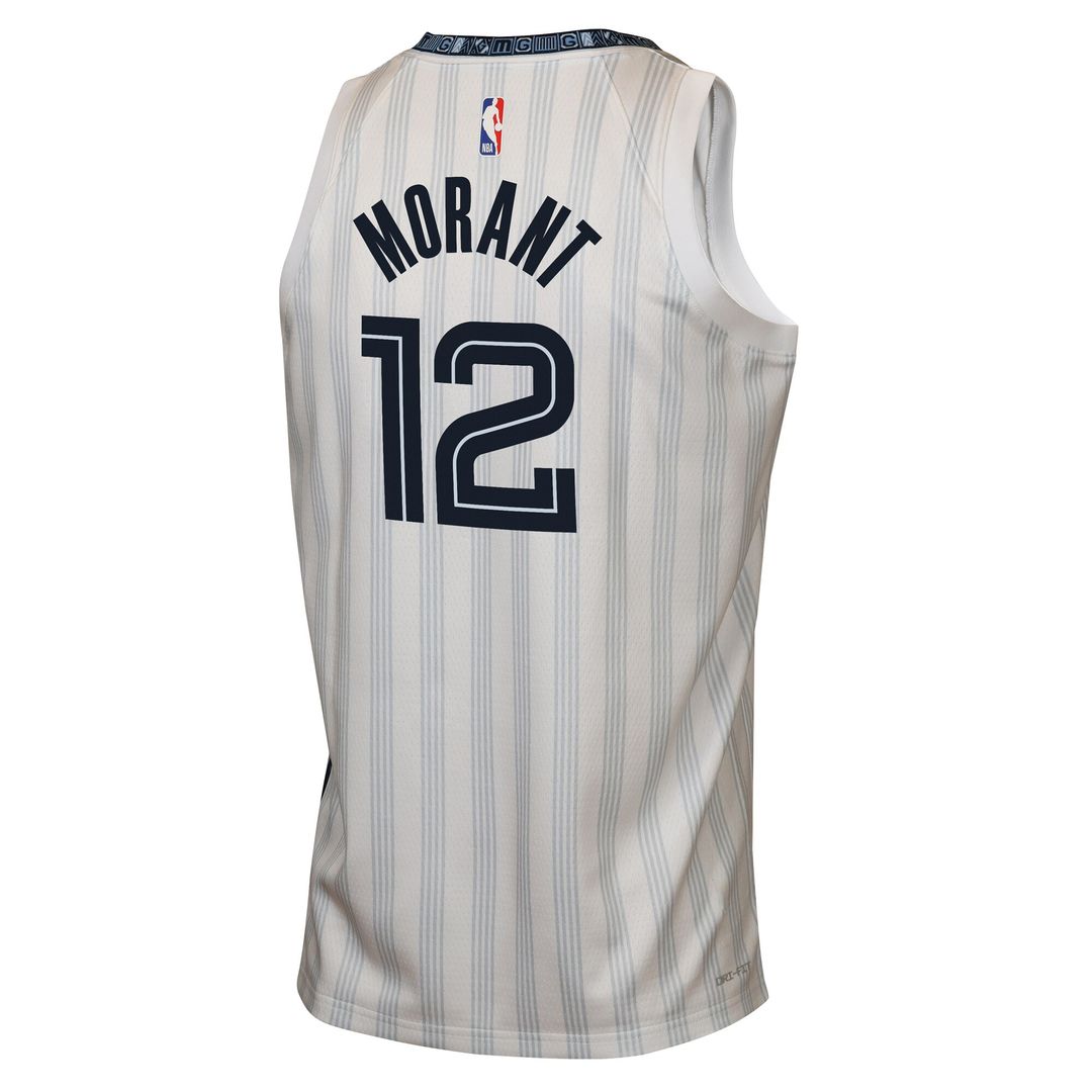 Memphis Grizzlies Ja Morant Nike Youth 2025/26 City Edition Swingman Jersey - White
