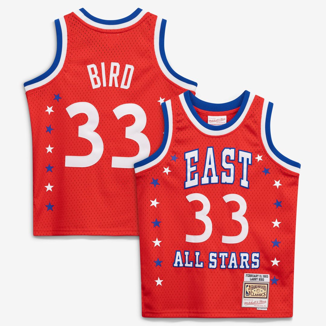 Larry Bird 1983 NBA All - Star Game Mitchell & Ness Youth Hardwood Classics Swingman Jersey - Red