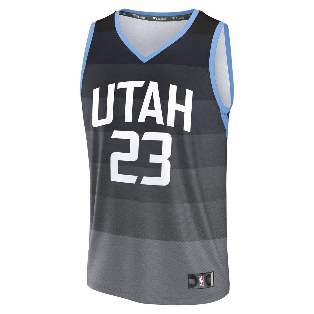 Utah Jazz Lauri Markkanen Fanatics 2025/26 City Edition Fast Break Jersey - Black