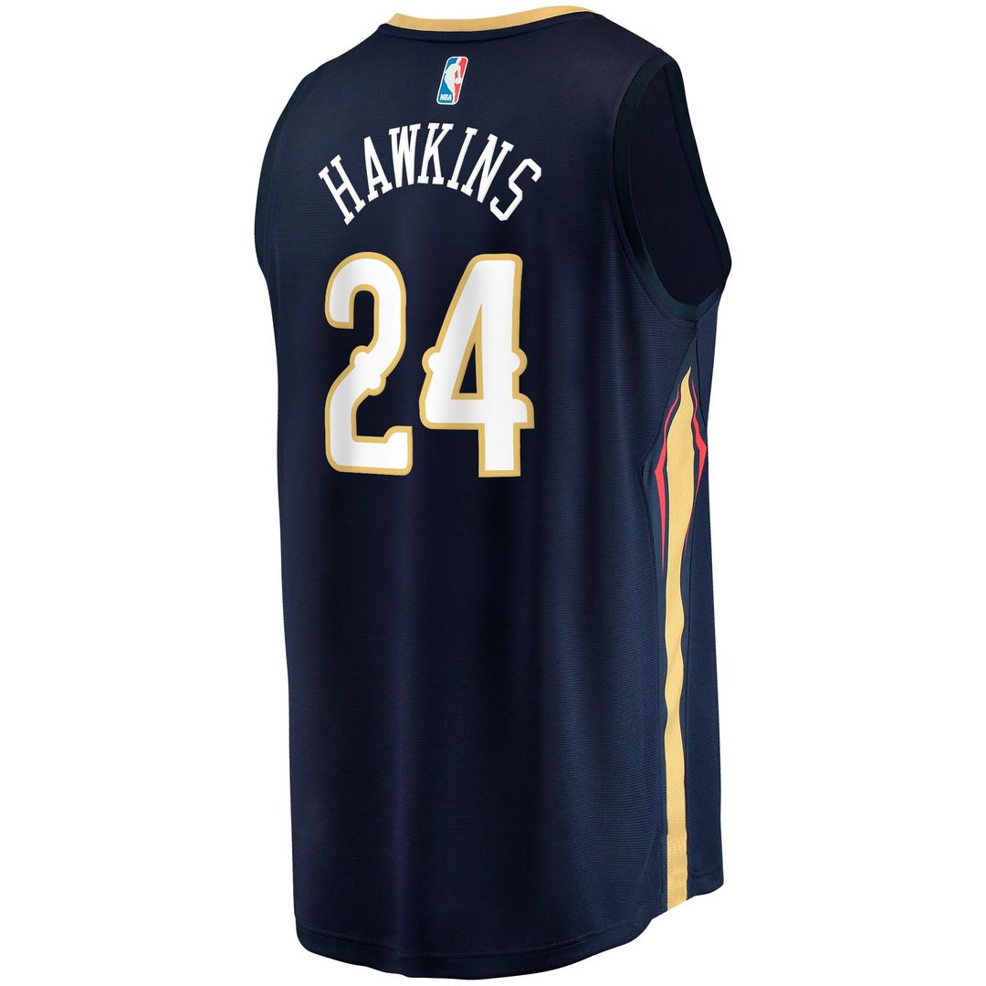 New Orleans Pelicans Jordan Hawkins Fanatics Fast Break Replica Jersey - Icon Edition - Navy