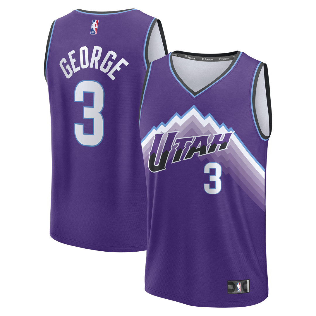 Utah Jazz Keyonte George Fanatics Fast Break Replica Jersey - Purple - Icon Edition